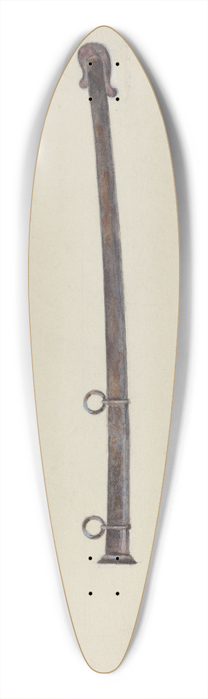 American 20th Century - Sword and Scabbard 39.3 inch art pintail longboard deck