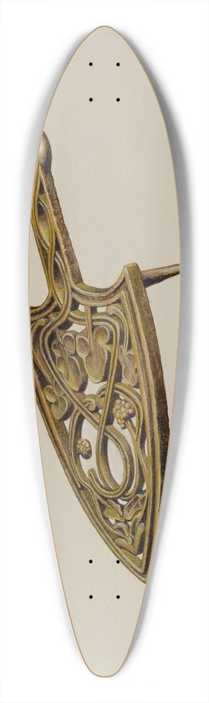 Amos C. Brinton - Flat Iron Stand 39.3 inch art pintail longboard deck