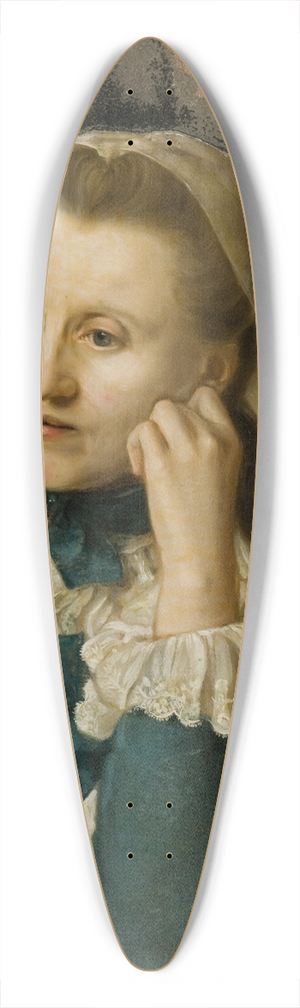 Anders Bergius - Unknown woman 39.3 inch art pintail longboard deck