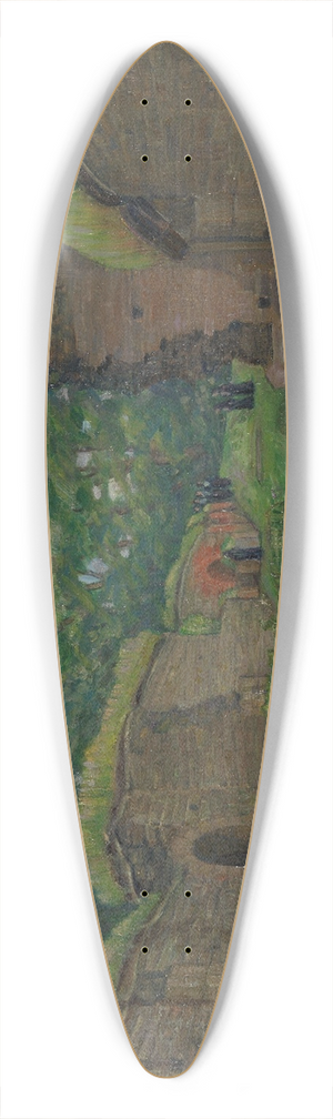 Anders Castus Svarstad - Cloister Ruins at Hovedya 39.3 inch art pintail longboard deck