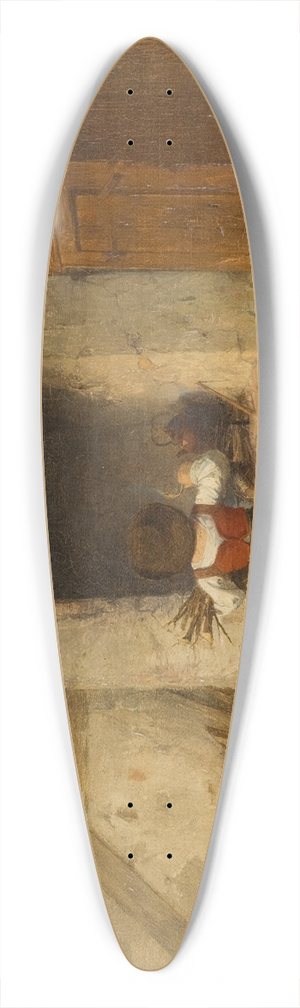 Anders Gustaf Koskull - Household Work 39.3 inch art pintail longboard deck