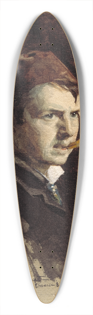 Anders Zorn - Self-portrait 39.3 inch art pintail longboard deck