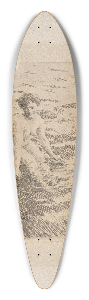 Anders Zorn - Wet 39.3 inch art pintail longboard deck