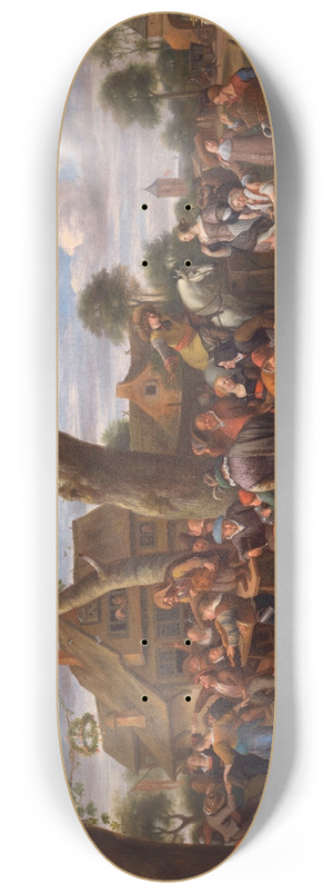 Jan Steen - Peasants Merrymaking Outside an Inn 8.25 inch art skate deck Jan Steen - Peasants Merrymaking Outside an Inn 8.25 inch art skate deck