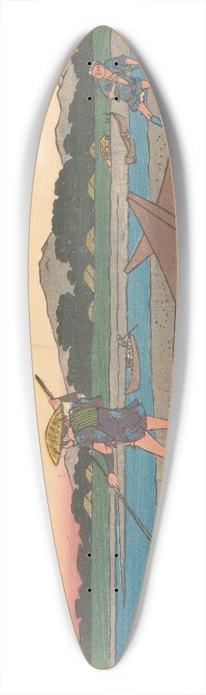And Hiroshige - Mitsuke 39.3 inch art pintail longboard deck