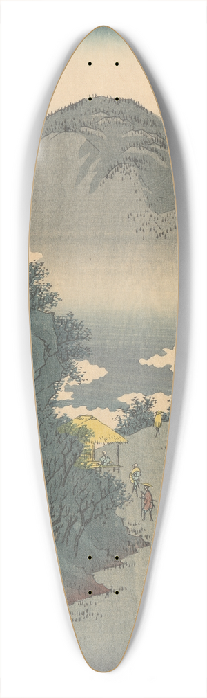 And Hiroshige - Okabe 39.3 inch art pintail longboard deck