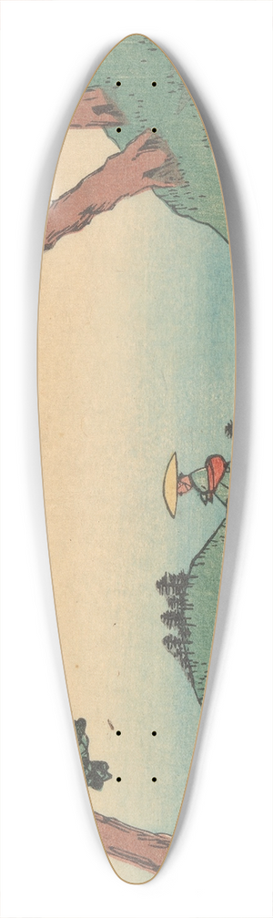 And Hiroshige - Totsuka 39.3 inch art pintail longboard deck
