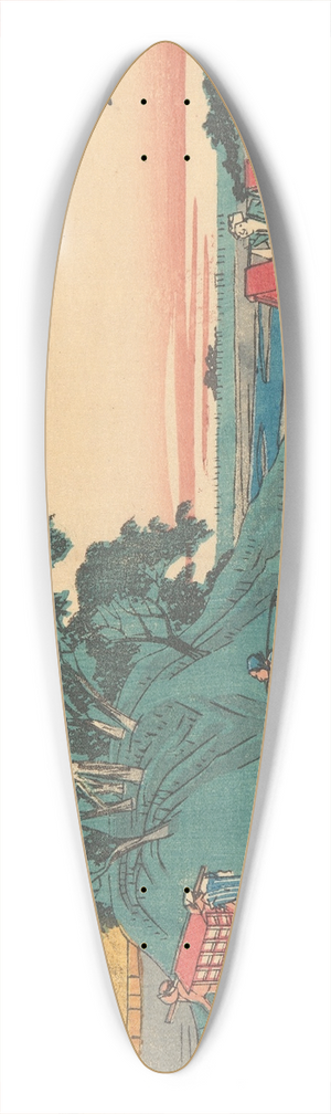 And Hiroshige - Yui 39.3 inch art pintail longboard deck