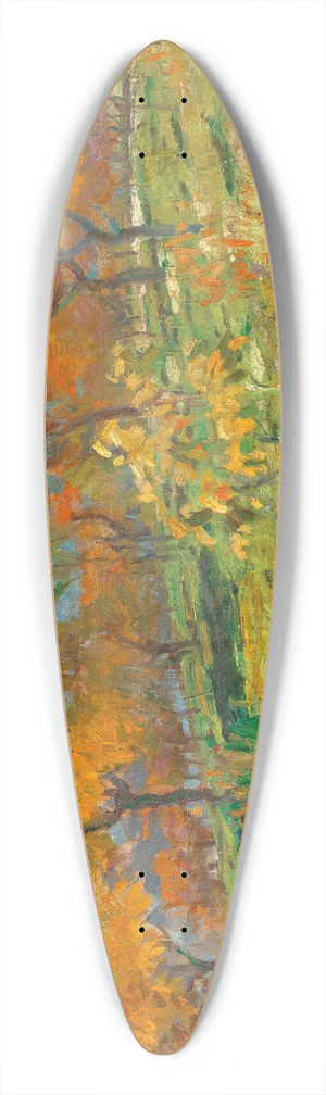 Andor Dobai Szekely - A Summer Landscape 39.3 inch art pintail longboard deck