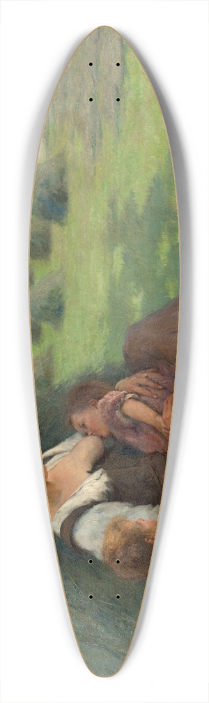 Andr Brouillet - La vie simple 39.3 inch art pintail longboard deck