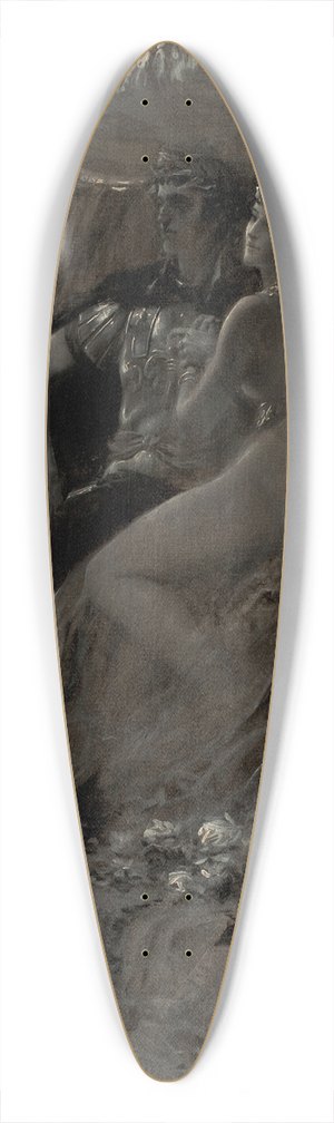 Andr Castaigne - Antony and Cleopatra 39.3 inch art pintail longboard deck