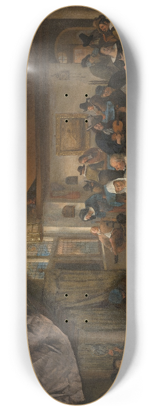 Jan Steen - The Life of Man 8.25 inch art skate deck