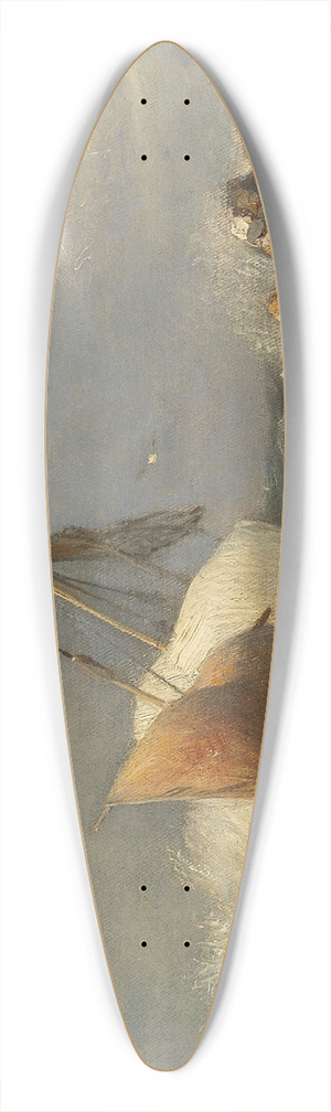 Andreas Achenbach - Sturm am Hafen 39.3 inch art pintail longboard deck
