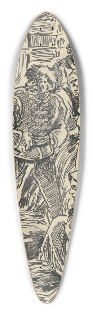 Andrej Kovik - 7.- Vo vzen 39.3 inch art pintail longboard deck