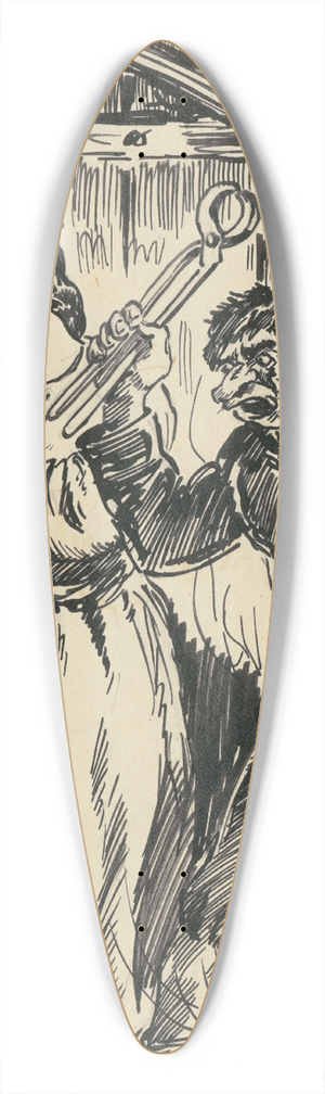 Andrej Kovik - 8.- Deva a Ficko 39.3 inch art pintail longboard deck