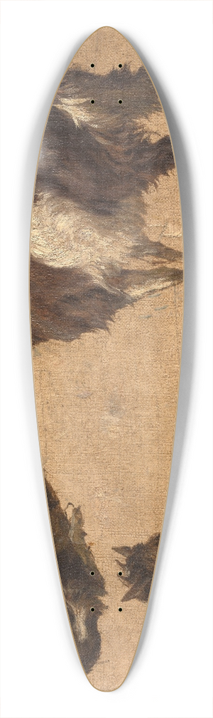 Andre Plumot - Goats 39.3 inch art pintail longboard deck