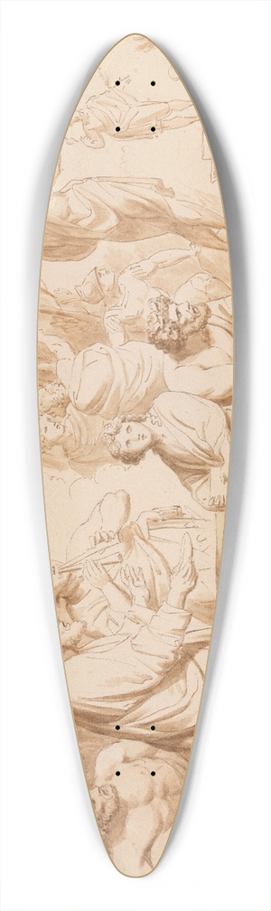 Andries Cornelis Lens - Classical Scene 39.3 inch art pintail longboard deck