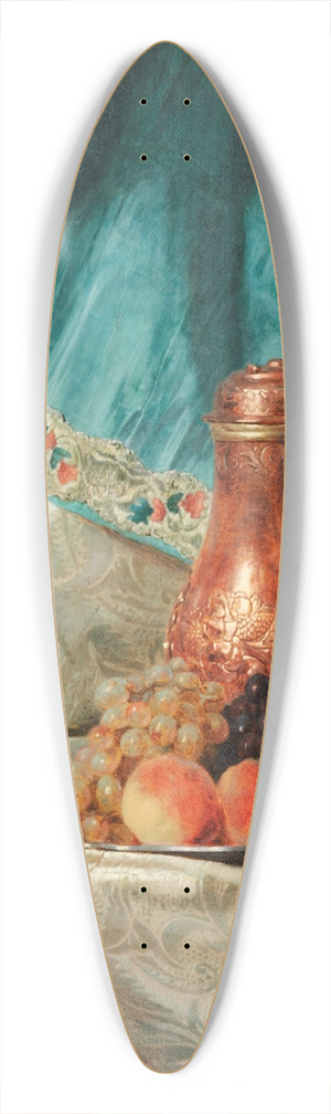 Andrzej Jerzy Mniszech - Still life with a chocolatier 39.3 inch art pintail longboard deck