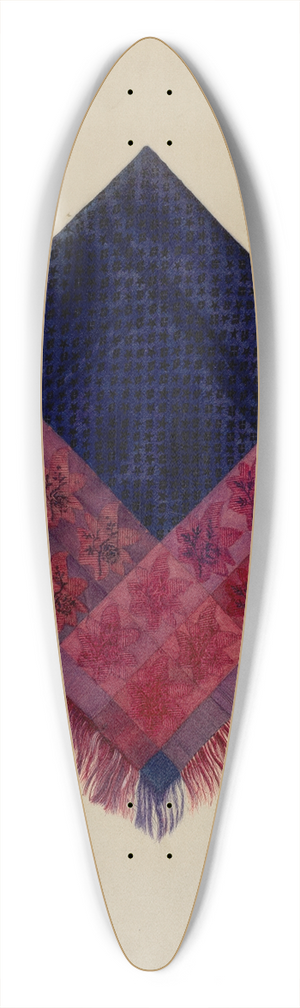 Angelo Bulone - Brocade Kerchief 39.3 inch art pintail longboard deck