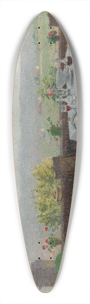Angelo Morbelli - Il telegramma 39.3 inch art pintail longboard deck