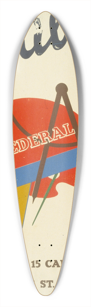 Angelo Tartaglia - Exibit 39.3 inch art pintail longboard deck