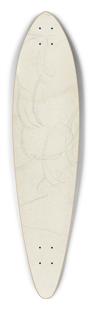 Angilbert Gbel - Childs head 39.3 inch art pintail longboard deck