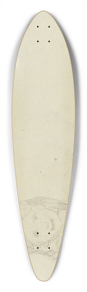 Angilbert Gbel - Sitting child 39.3 inch art pintail longboard deck
