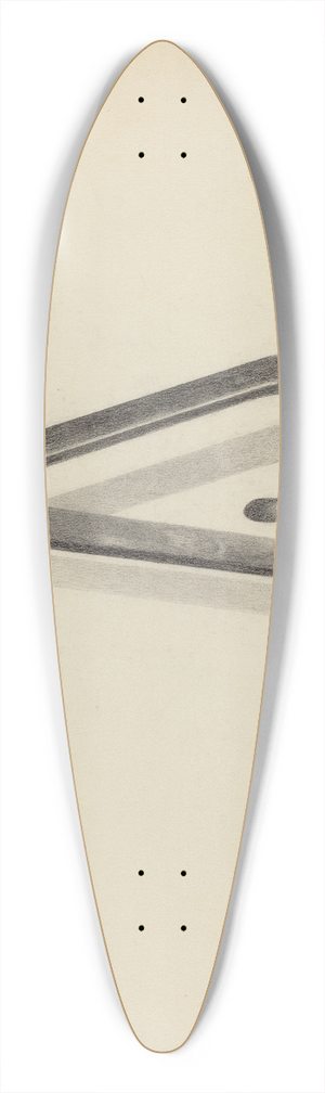 Anna Aloisi - Heart Shaped Trivet 39.3 inch art pintail longboard deck
