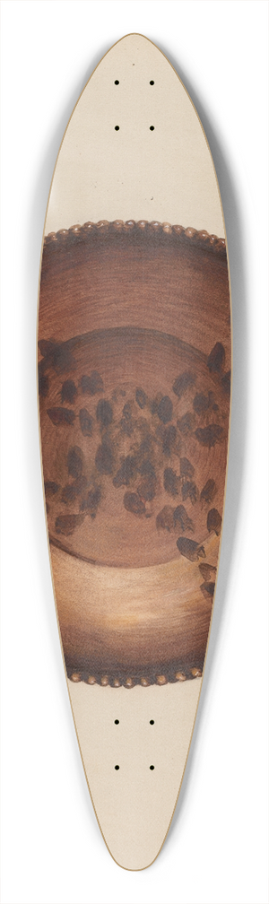 Anna Aloisi - Pie Plate 39.3 inch art pintail longboard deck