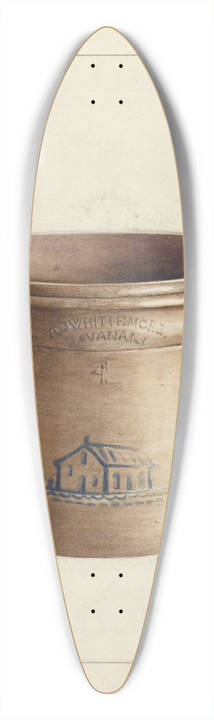 Anna Aloisi - Stoneware Crock 39.3 inch art pintail longboard deck