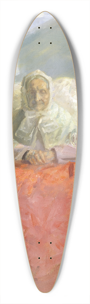 Anna Ancher - Mrs Ane Brndum in the blue room 39.3 inch art pintail longboard deck