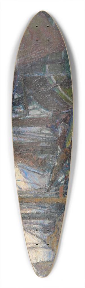 Anna Boberg - A Quiet Evening. Study from North Norway 39.3 inch art pintail longboard deck