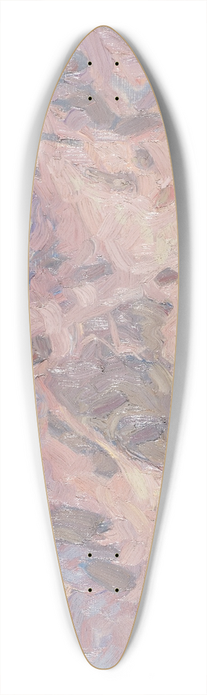 Anna Boberg - Lofoten in Violet. Study 39.3 inch art pintail longboard deck