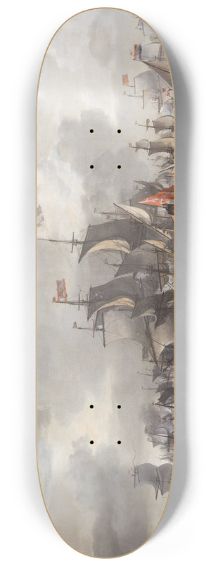 Jan Theunisz. Blanckerhoff - The Battle of the Zuider Zee, 1573 8.25 inch art skate deck