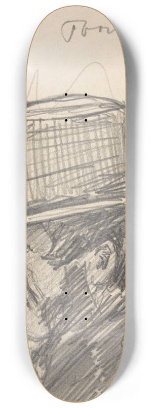 Jan Toorop - A Coachman in Delft 8.25 inch art skate deck