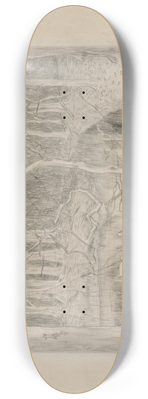 Jan Toorop - Bos met vijver en zwanen 8.25 inch art skate deck