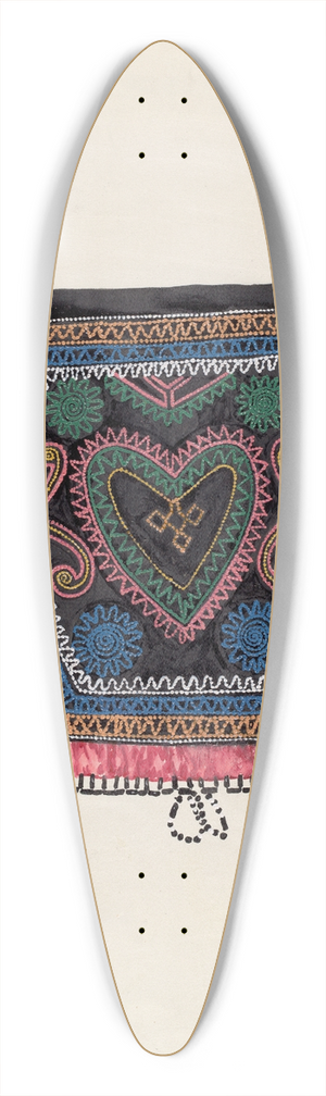 Ann Gene Buckley - Reticule 39.3 inch art pintail longboard deck