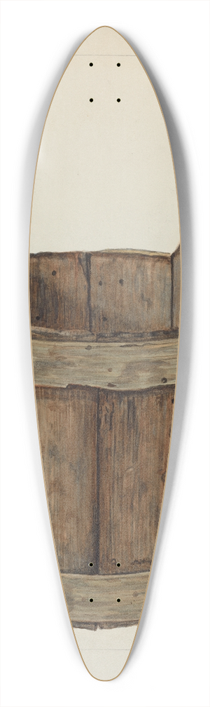 Annie B. Johnston - Cedar Piggin 39.3 inch art pintail longboard deck