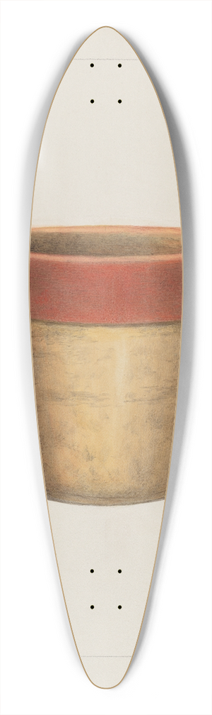 Annie B. Johnston - Pottery Flower Pot 39.3 inch art pintail longboard deck