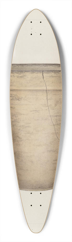 Annie B. Johnston - Pottery Flower Pot 39.3 inch art pintail longboard deck