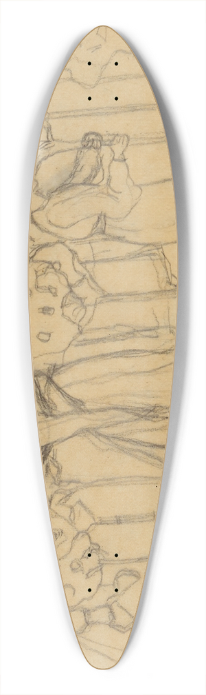 Anny Dollschein - Gartenzaun 39.3 inch art pintail longboard deck