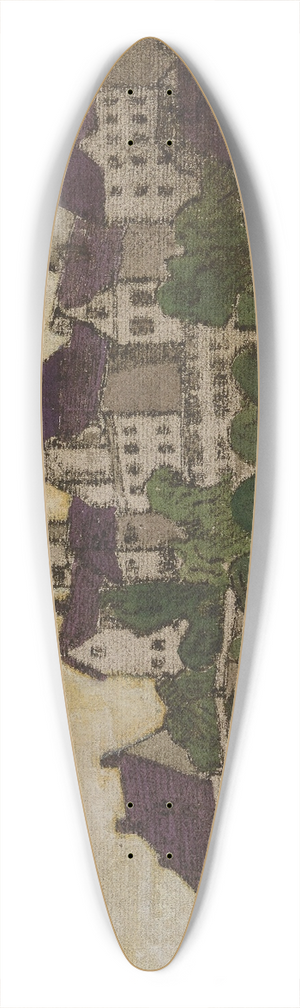 Anny Dollschein - Stadt 39.3 inch art pintail longboard deck