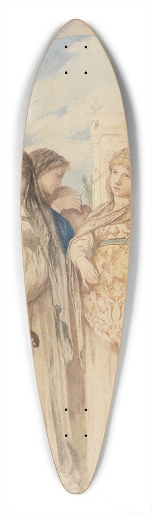 Anselm Feuerbach - Das Konzert 39.3 inch art pintail longboard deck