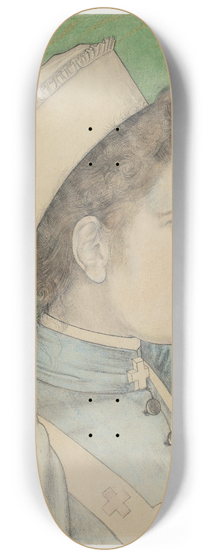 Jan Toorop - Portrait of Nurse Nelly 8.25 inch art skate deck