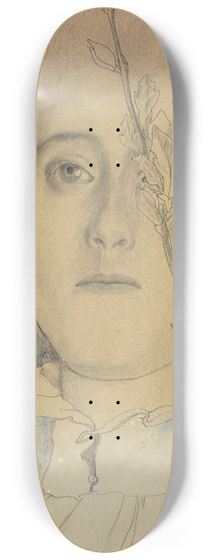 Jan Toorop - Portret van een onbekende vrouw 8.25 inch art skate deck