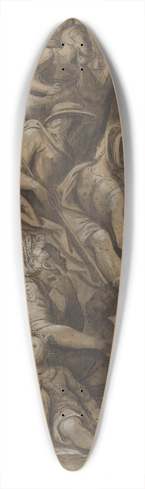 Anthonie van Blocklandt - Saint John Preaching 39.3 inch art pintail longboard deck