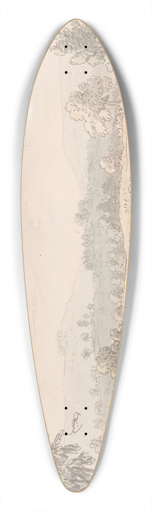 Anthony Devis - Landscape with Shepherd and Sheep 39.3 inch art pintail longboard deck