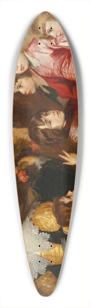 Anthony van Dyck - A Family Group 39.3 inch art pintail longboard deck
