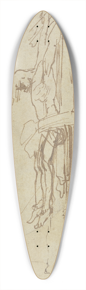 Anthony van Dyck - Christ on the cross 39.3 inch art pintail longboard deck