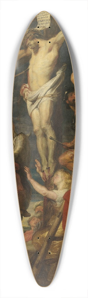 Anthony van Dyck - Christ on the Cross, Le coup de lance 39.3 inch art pintail longboard deck